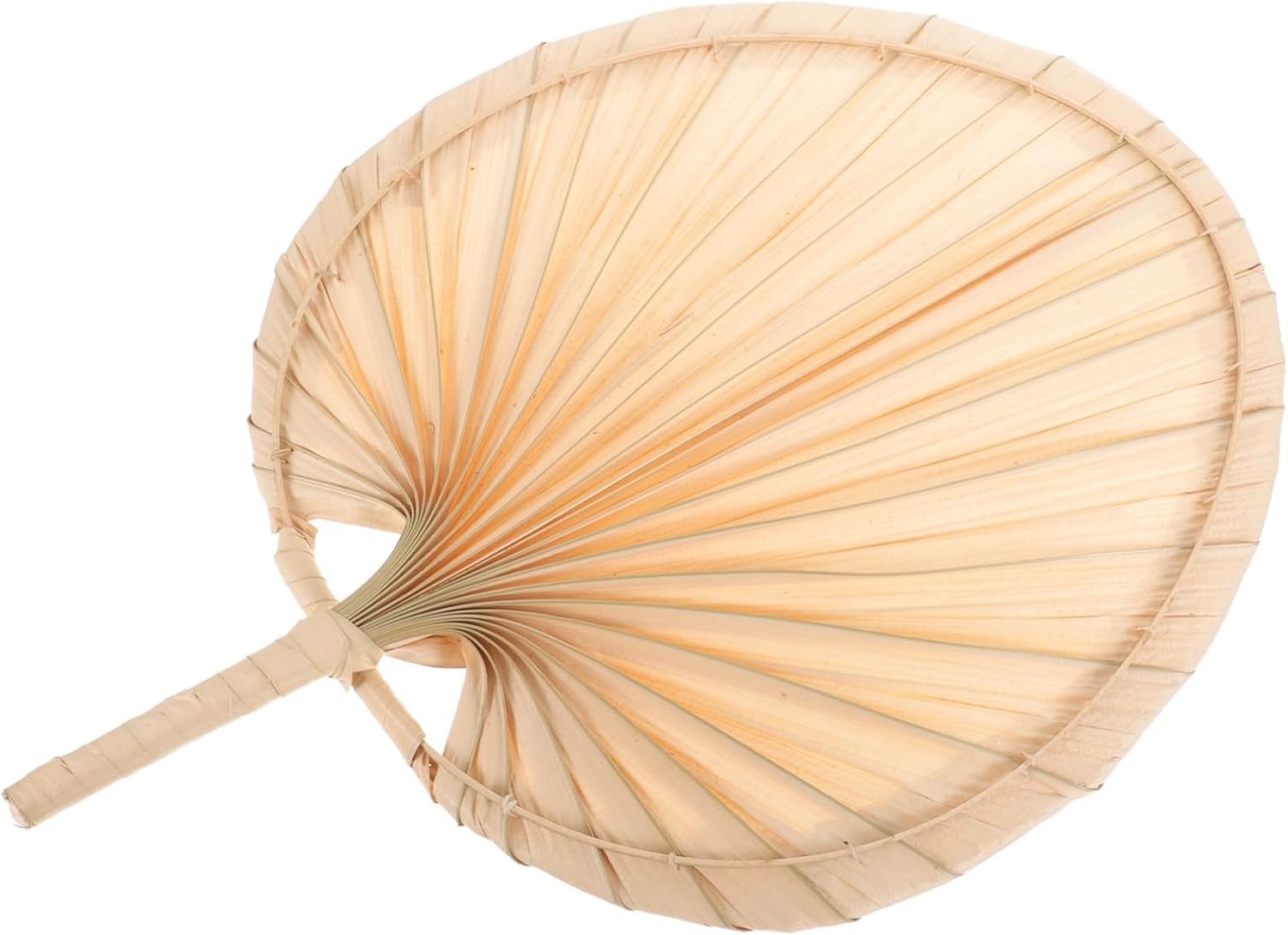 Handmade Palm Leaf Fan Hand-woven Chinese Style Summer Fan Hand Weaving Boho Fans for Guest, Wedding Favors, Couple, Summer Cooling, Wall Decor