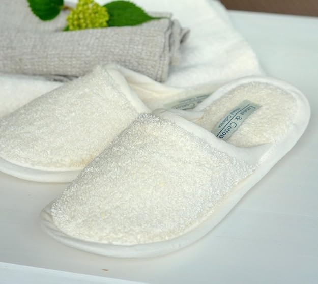 Linen & Cotton Zachte Lichte Luxe Huis Slippers Pantoffels