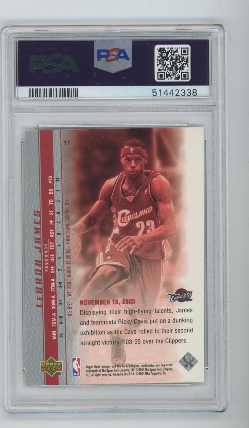Amazon.com: 2003-04 Upper Deck Phenomenal Beginning #11 Lebron