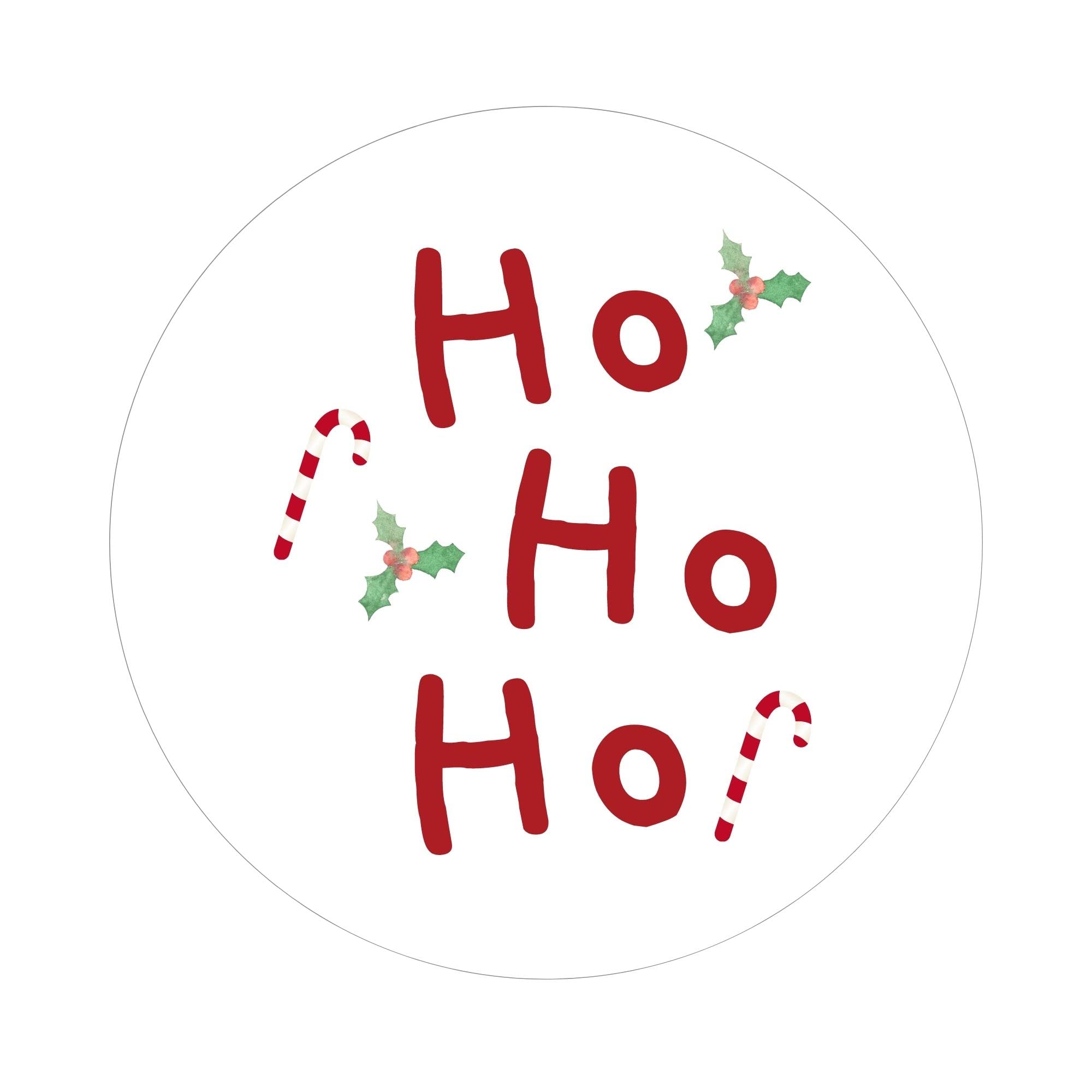 Mobiusea Creation Christmas Santa Stickers | Envelope Seals | 1.4 inch | HO HO HO Cute Stickers | Waterproof | 90-Pack for Christmas Gifts, Envelopes,