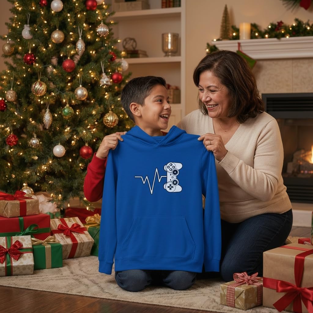 Tstars Gamer Hoodie for Boys - Youth Gaming Pullover with Controller Graphic - Gift Idea for Kids and Teen Gamers - Image 2