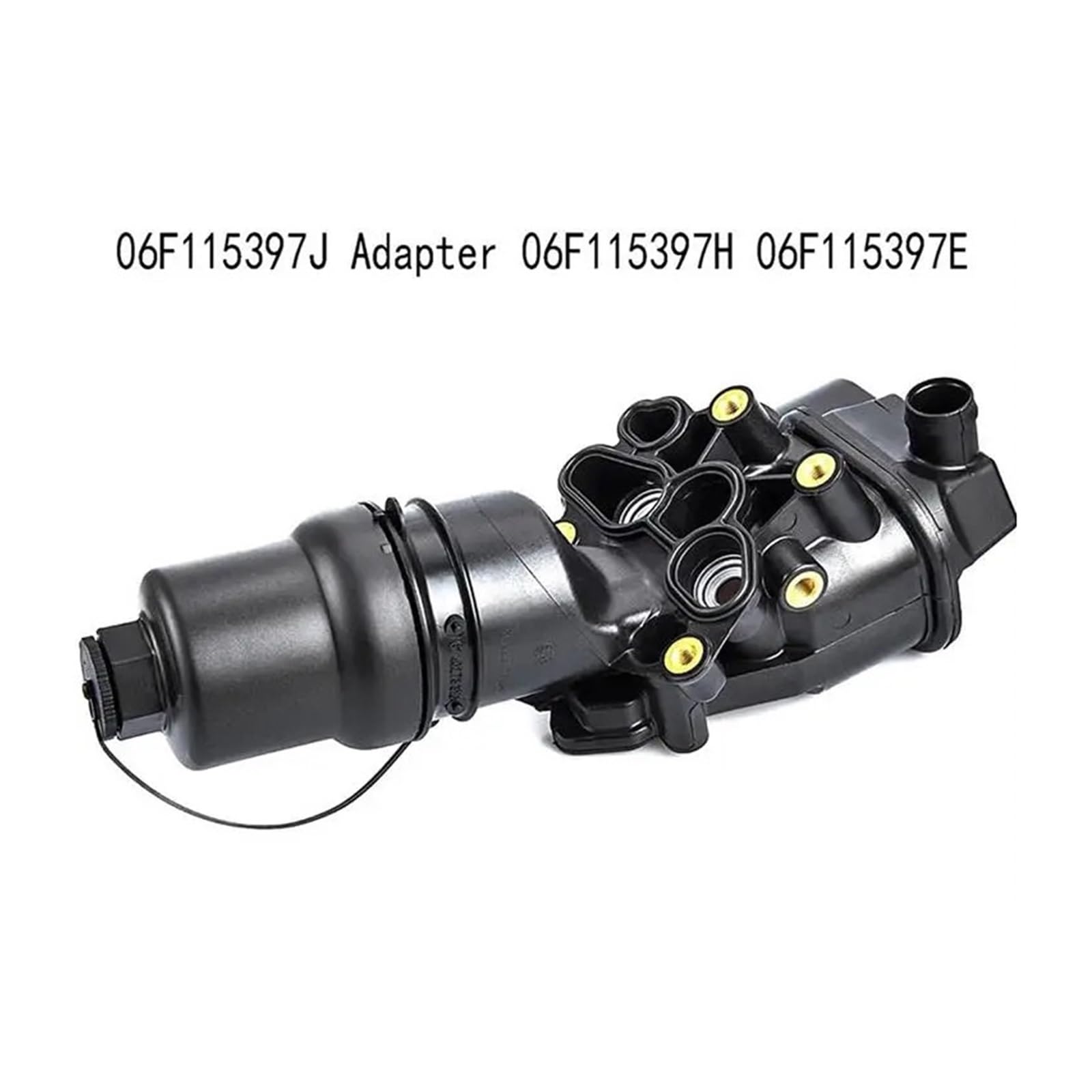 Carcasa del Filtro de Aceite L37A-06F115397J Filtro de Aceite Compatible con TT TTS A6 C6 A4 B7 A3 para VW Golf MK5 GTI R Adaptador 06F115397H 06F115397E Tapa del Filtro de Aceite