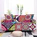 Sofaüberwurf Blau Orange Boho Sofabezug Stretch Elasthan Couch überwurf Abnehmbare Waschbar Anti Rutsch Sofahusse Moderne Sofa überzug Langlebig Universal Couchbezug 3 Sitzer