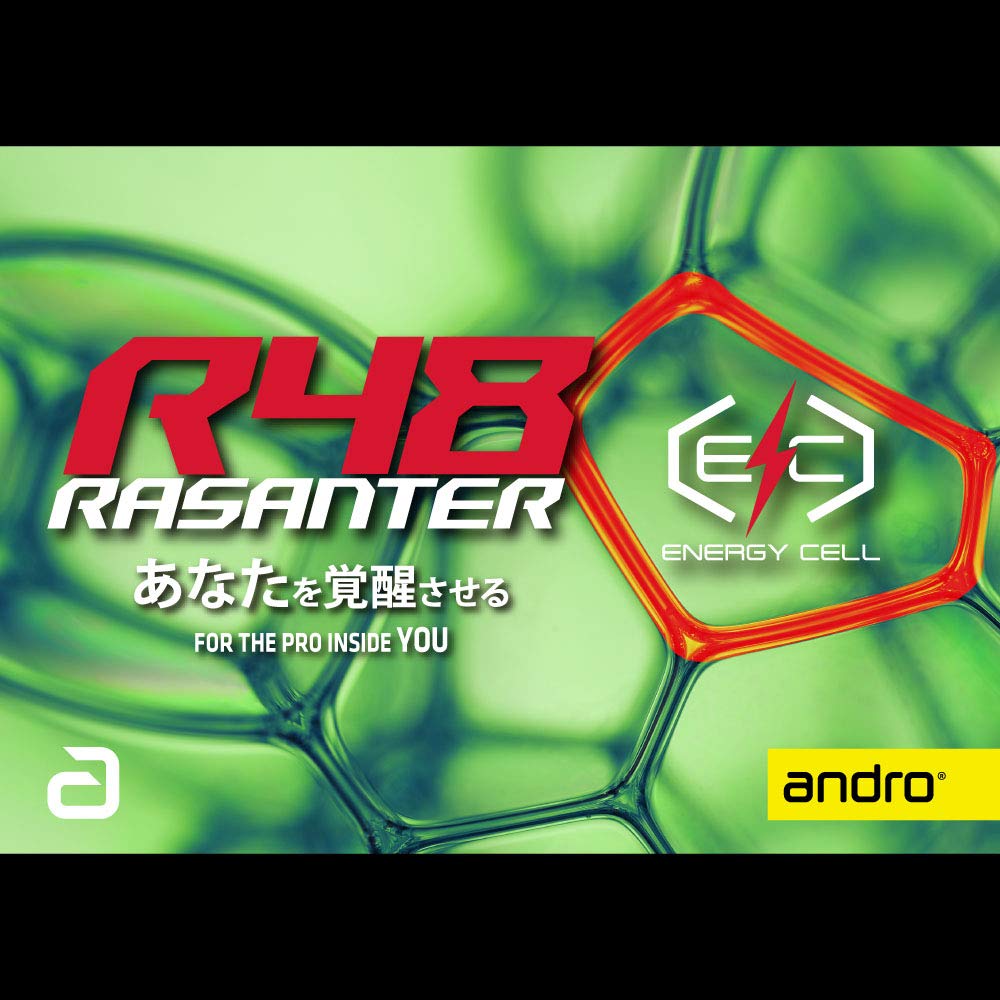 ANDRO Rasanter R48 Table Tennis Rubber, Ping Pong Rubber - Max Green 3