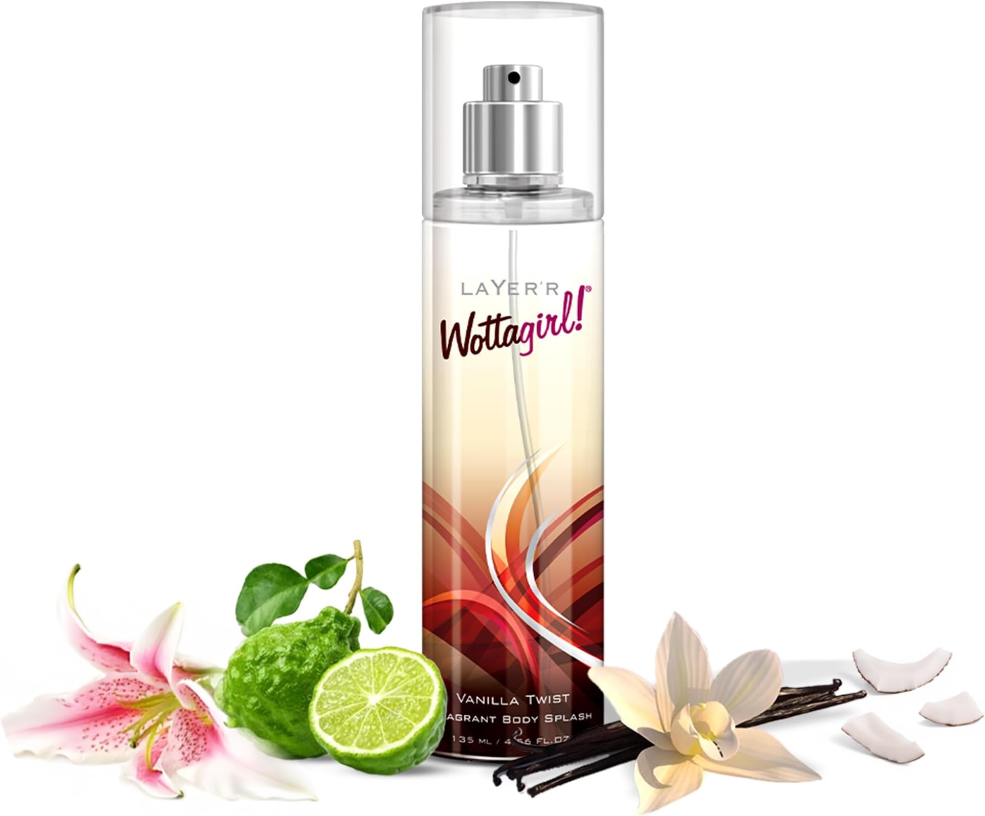 Layer'r Wottagirl Vanilla Twist Body Spray For Women, 135ml