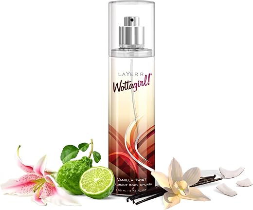 Layer'r Wottagirl Vanilla Twist Body Splash, 135ml | Long-Lasting Premium Mist Spray for Women | Dreamy Vanilla Scent | Ev