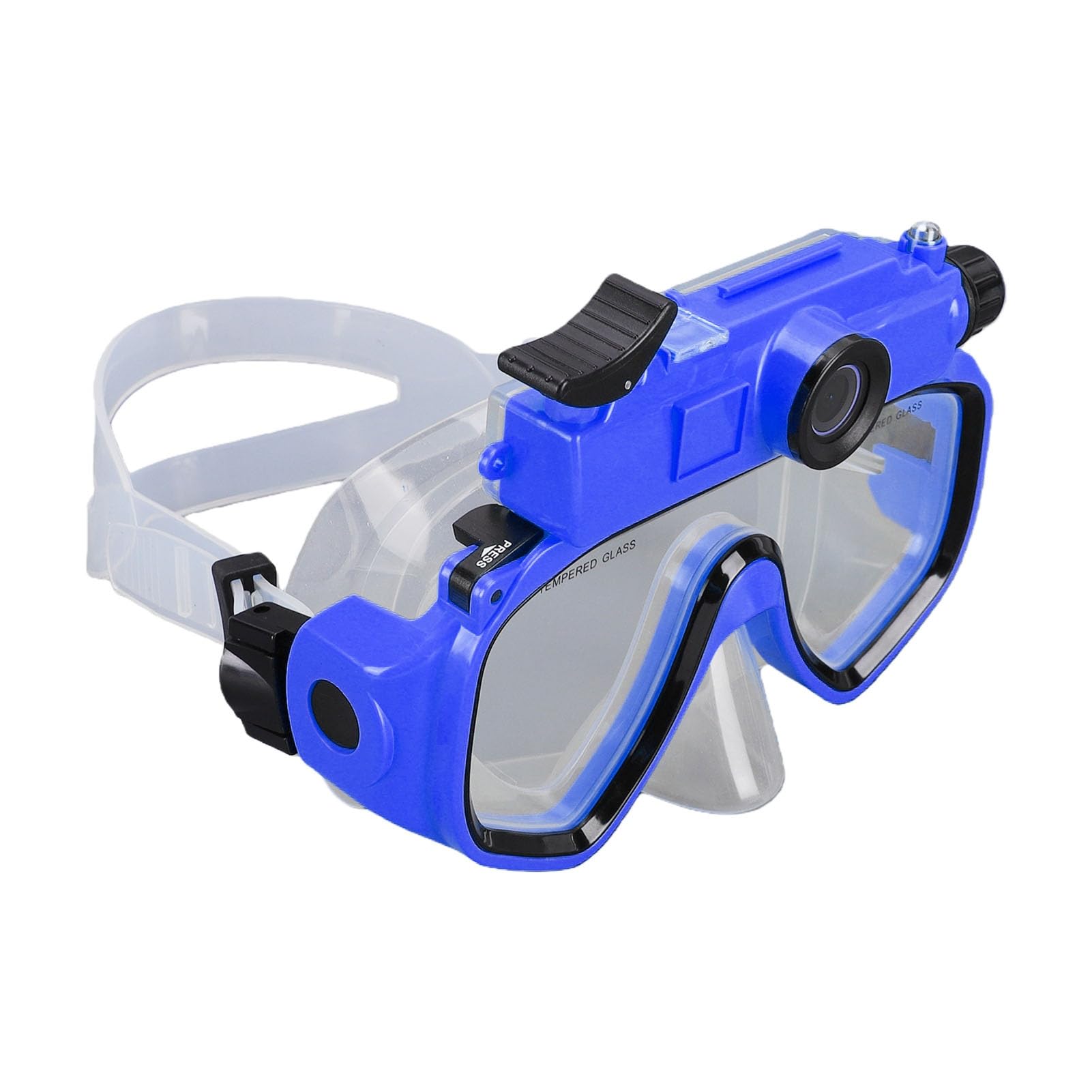 Gafas de Buceo con Cámara 2K para Nadar y Hacer Snorkel | Resistente Al Agua hasta 15 M, Gran Angular de 100°, Estabilización EIS, Fotografía de 50 MP, Transferencia WiFi Mediante