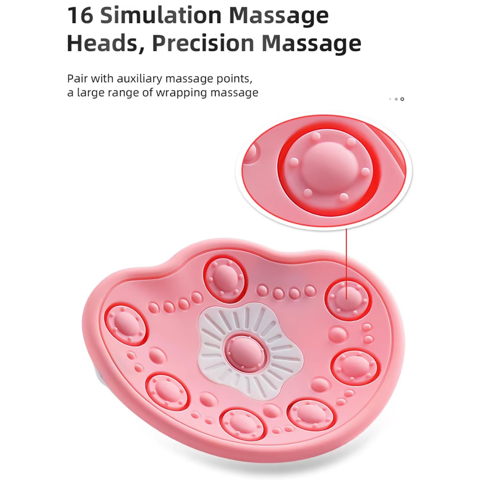 Stimolatore Riscaldante per Massaggio al Seno, Dispositivo Elettrico per L'ingrandimento del Seno Massaggiatore per Potenziamento del Seno, 3 Livelli di Forza E 4 modalità