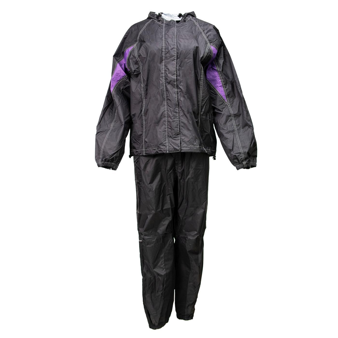 Milwaukee Leather Women's Motorcycle Hooded Water-Resistant Rain Suit