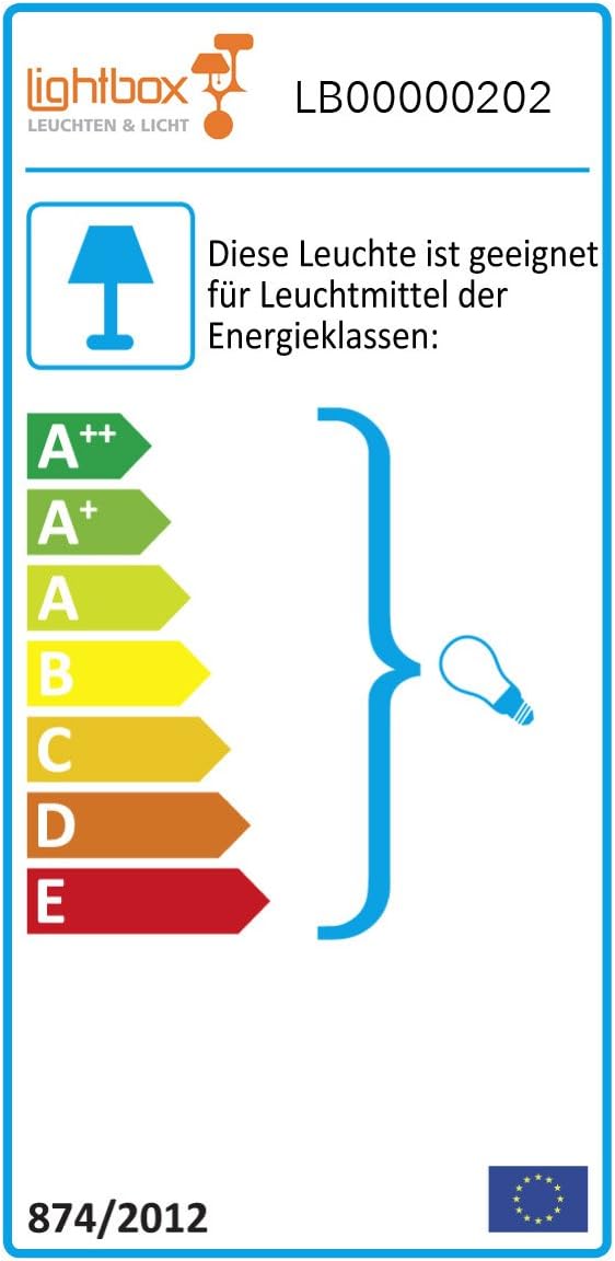 Modern Wall Light with House Number, Stainless Steel/Glass, 1x E27 Maximum 60 W [Energy Class A++]