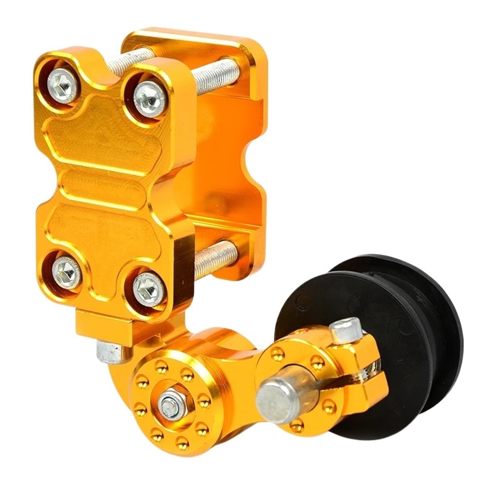 Osłona łańcucha Pasuje do Kawasaki pasuje do Ninja ZX6R ZX7R ZX9R ZX10R ZX12R ZX14R Z1000 ZZR600 napinacz łańcucha regulator łańcucha Ochraniacz łańcucha motocyklowego(Golden)