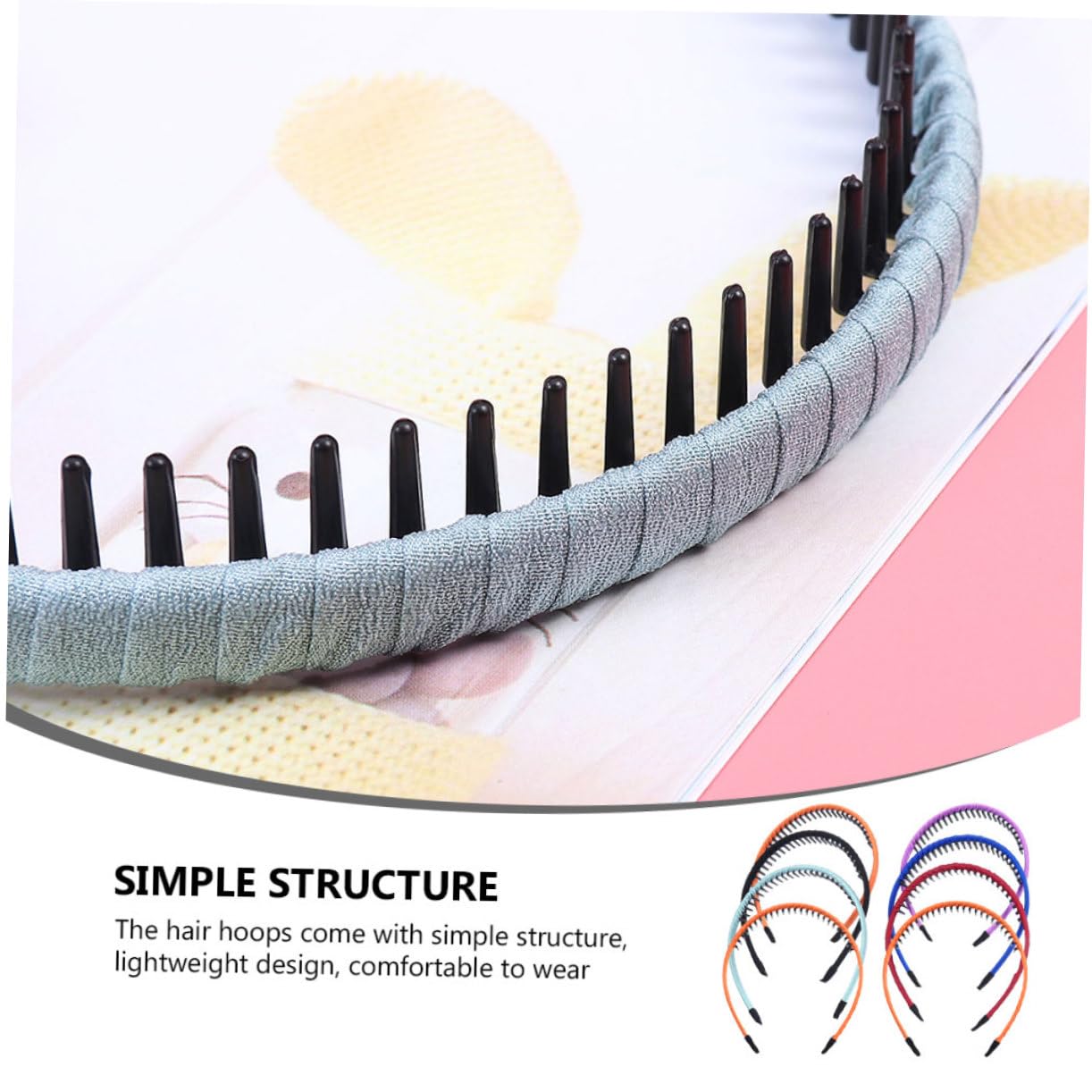 FRCOLOR Pz fascia per fascia per trucco spa Cerchi per per uso domestico hair clip hair pin cerchietti per in tessuto squisiti cerchi per plastica