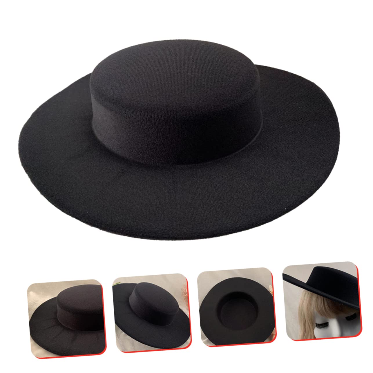 Veemoon Sombreros De Copa Para Mujer Pequeños Accesorios Cabello De Cosplay Para Fiestas De Disfraz