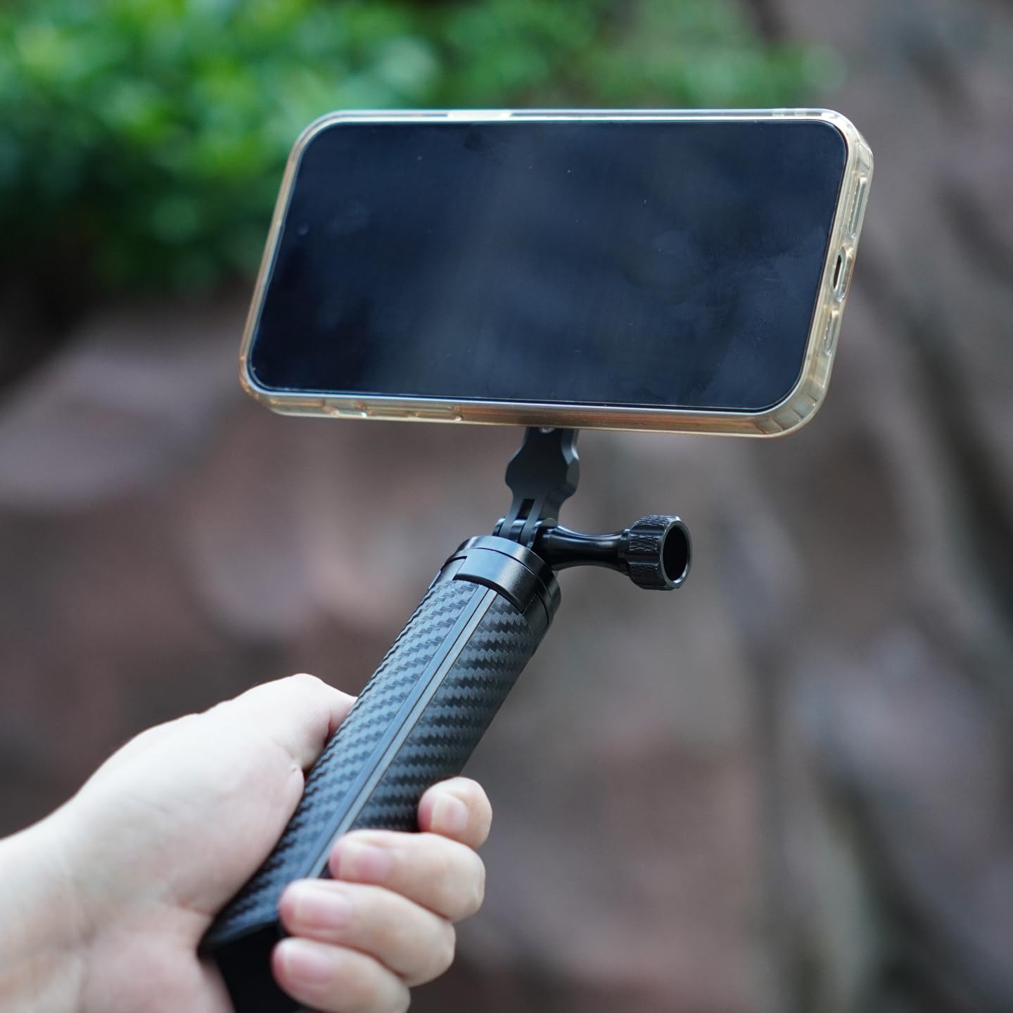 Treppiede da tavolo con slot per 3 schede per smartphone Live Streaming (base magnetica Set B)