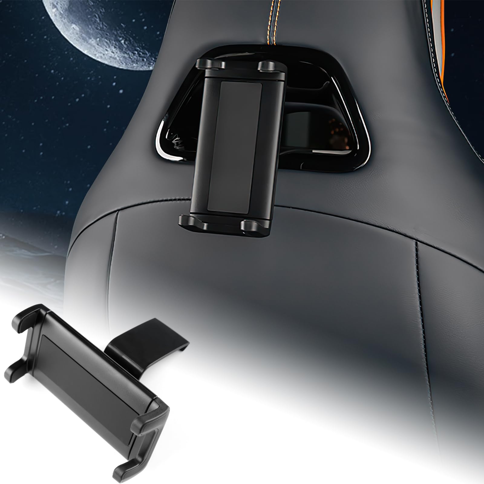 KUNGKIC Support de tablette de voiture pour BYD Atto 3 2022-2024 - Support de téléphone portable extensible universel - Rotation à 360° - Support d'appui-tête