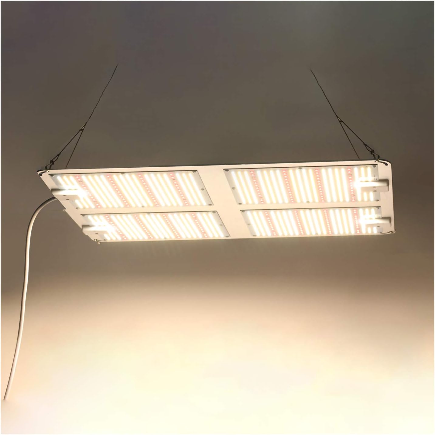 WXDL LED Lámpara de Crecimiento de Espectro Completo Similar al Sol Lámpara de Plantas Placa Cuántica Lampara de Cultivo 1000W/2000W/4000W Impermeable Grow Light,4 Head
