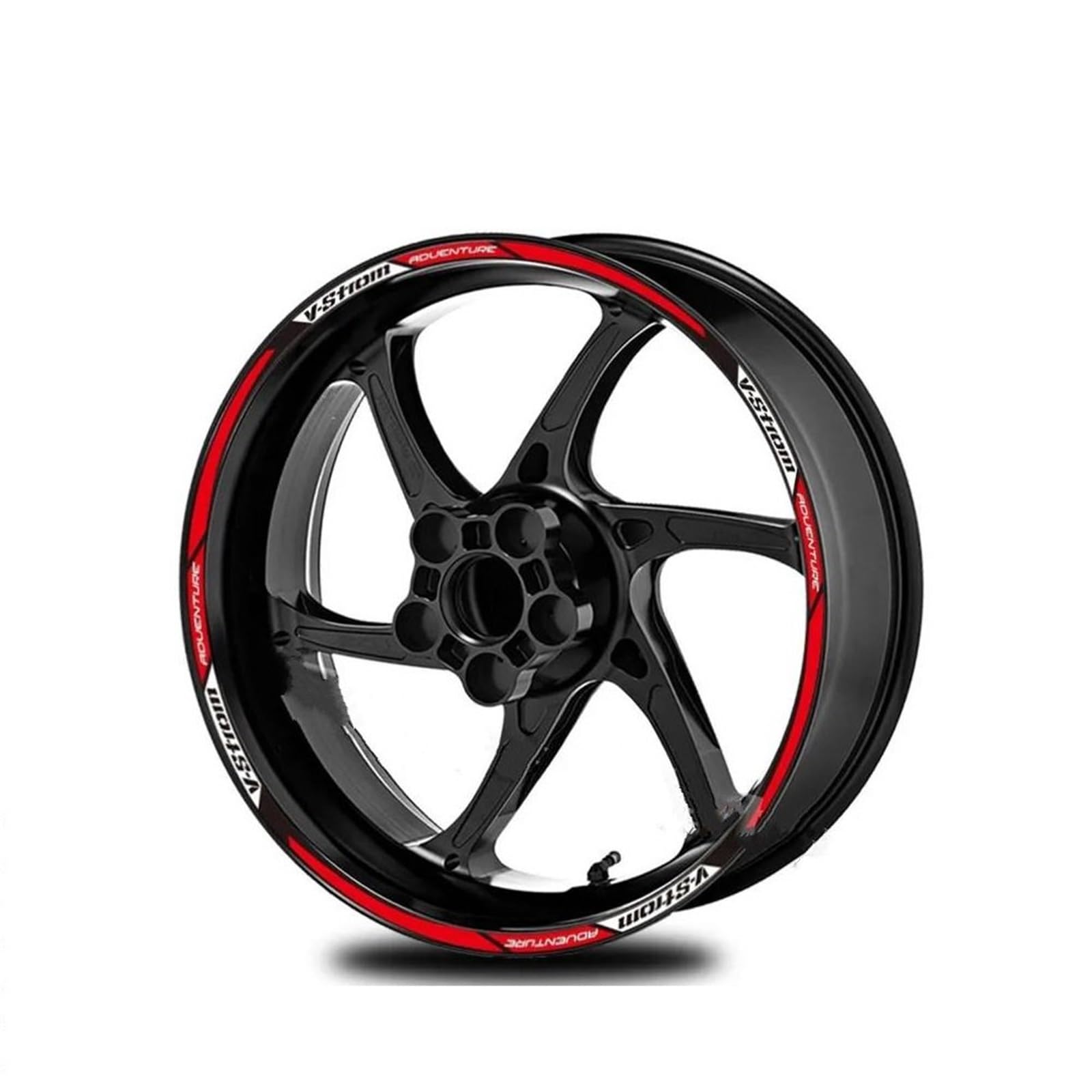 Felgenrandaufkleber Motorrad 19" 17" Radaufkleber Abziehbild Nabenaufkleber Aufkleber Felgenstreifenband Zubehör Für Suzuki V-Strom DL 650 SX 250 Dl1000 1050 XT Felgenaufkleber(Farbe 4)