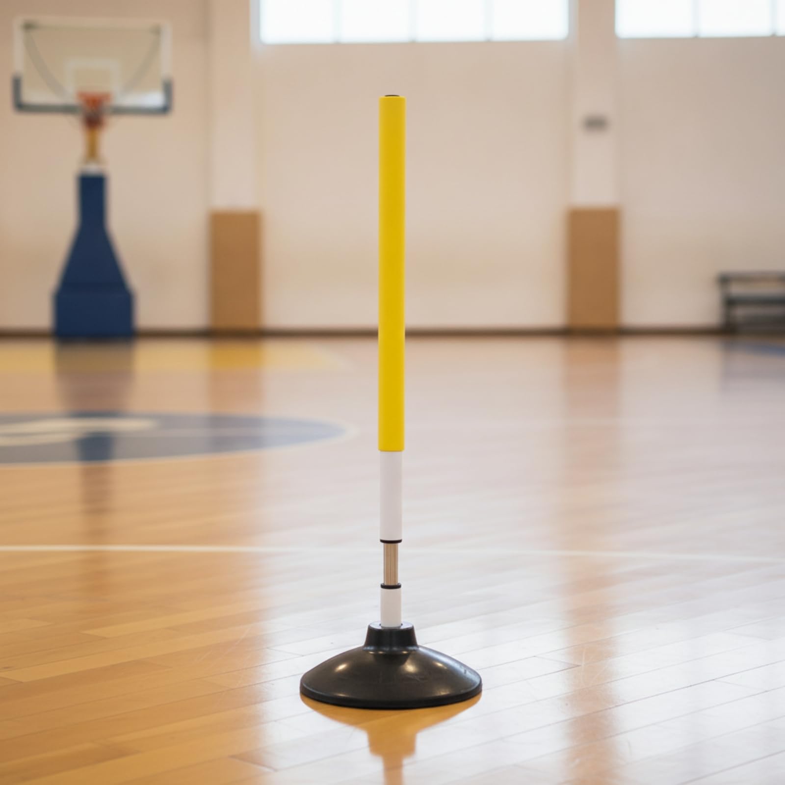 Asta per Slalom Slalom con Base a Molla Flessibile Asta per con Piedistallo Portatile Ostacolo Allenatori, Atleti, Scuola