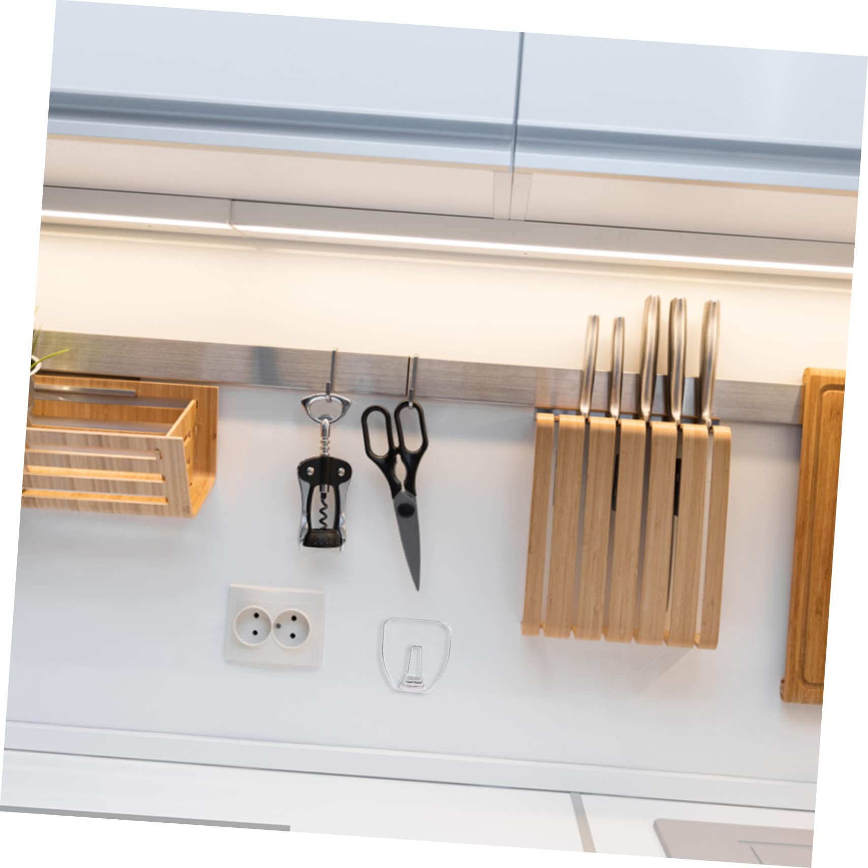 Uonlytech 32pezzi Ganci Adesivi Trasparenti Da Parete Per Bagno e Cucina Su Superfici Lisce Per Appendere Asciugamani Cappotti e Piccoli Oggetti
