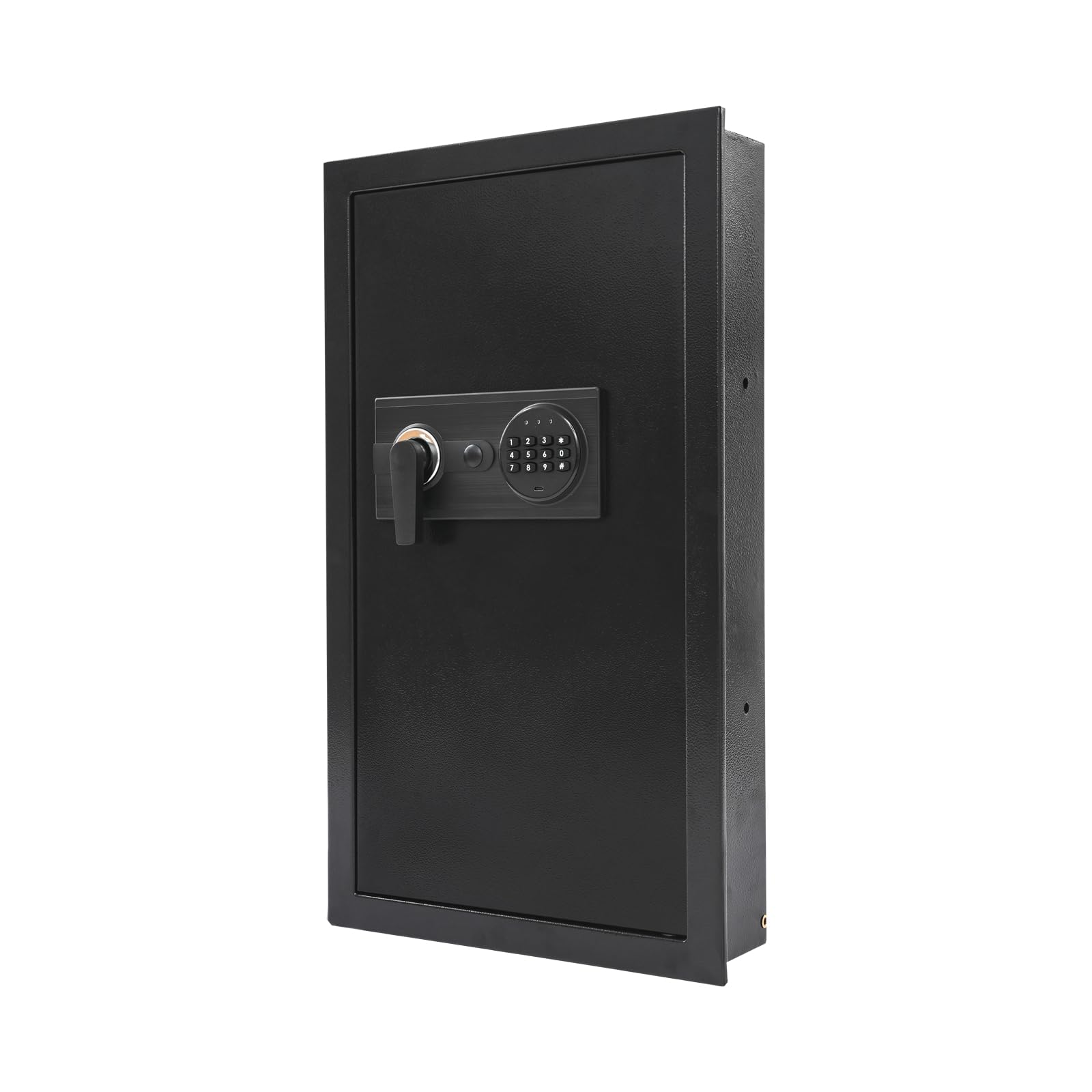 Cassaforte a prova di fuoco, per la casa, cassaforte da parete con lucchetto a combinazione, con ignifugo, impermeabile e allarme intelligente, 37 x 10 x 65 cm (batterie non incluse)