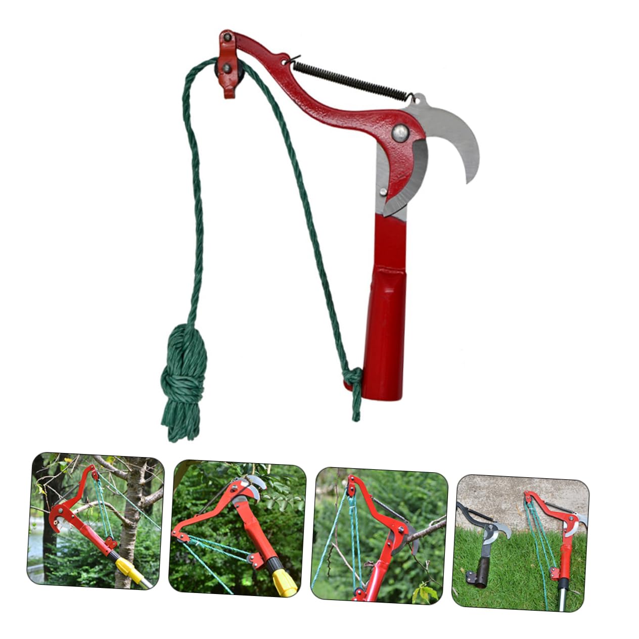 INOOMP Tijeras de Rama Alta para Cosechar Frutas Tijeras de Podar sin Pértiga para Árboles Frutales Ahorran Mano de Obra Herramienta de Jardinería para Podar y Recortar