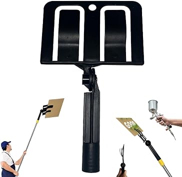 Paint Shield Holder, Adjustable Angle, Durable Plastic, Multifunctional Extended Cardboard Spray Shield Holder for Paint Brush A