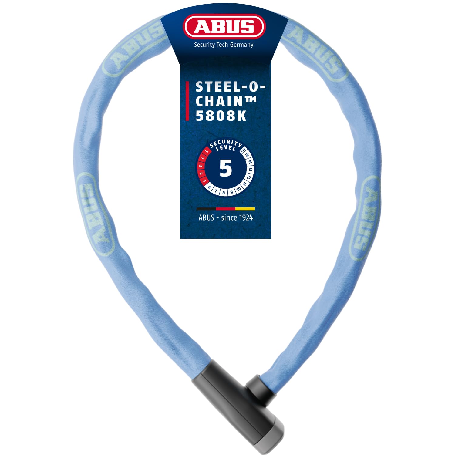 ABUS Kettenschloss Steel-O-Chain 5805K, 75 cm, Blau