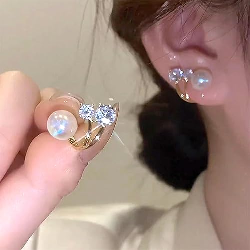 Miniatura 5 de Flysmus Halolux - Aretes de germanio linfático con magnetoterapia linfática, aretes de acupuntura, terapia de linfvidad, germanio (2 pares)