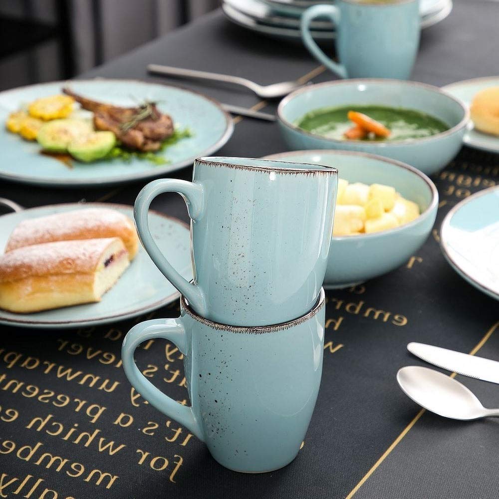Amazon.com | 16 Piece Vintage Ceramic Stoneware Dinnerware Set