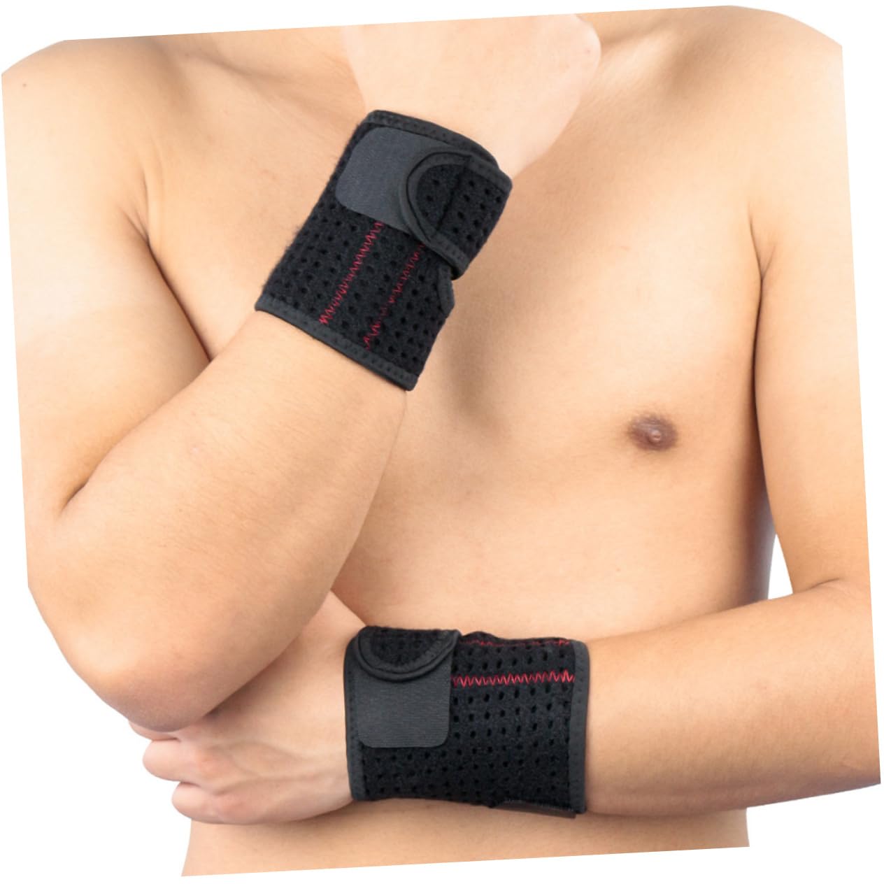 KICHOUSE 1Pc Adjustable Fitness Wrist Support Breathable Neoprene Wristband for Sports Running Weightlifting Comfortable Compression Durable Protection for Activities