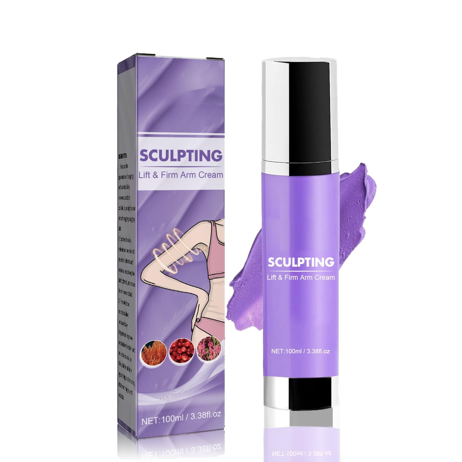 NALACAL Lift & Firm Arm Collagen Cream With Vitamin C, Cellulite Cream, Body Lotion Targets Wrinkles And Sagging For Tighter, Cellulite Remover For Shap Waist, Abdomen And Buttocks, Hot Cream 100ml