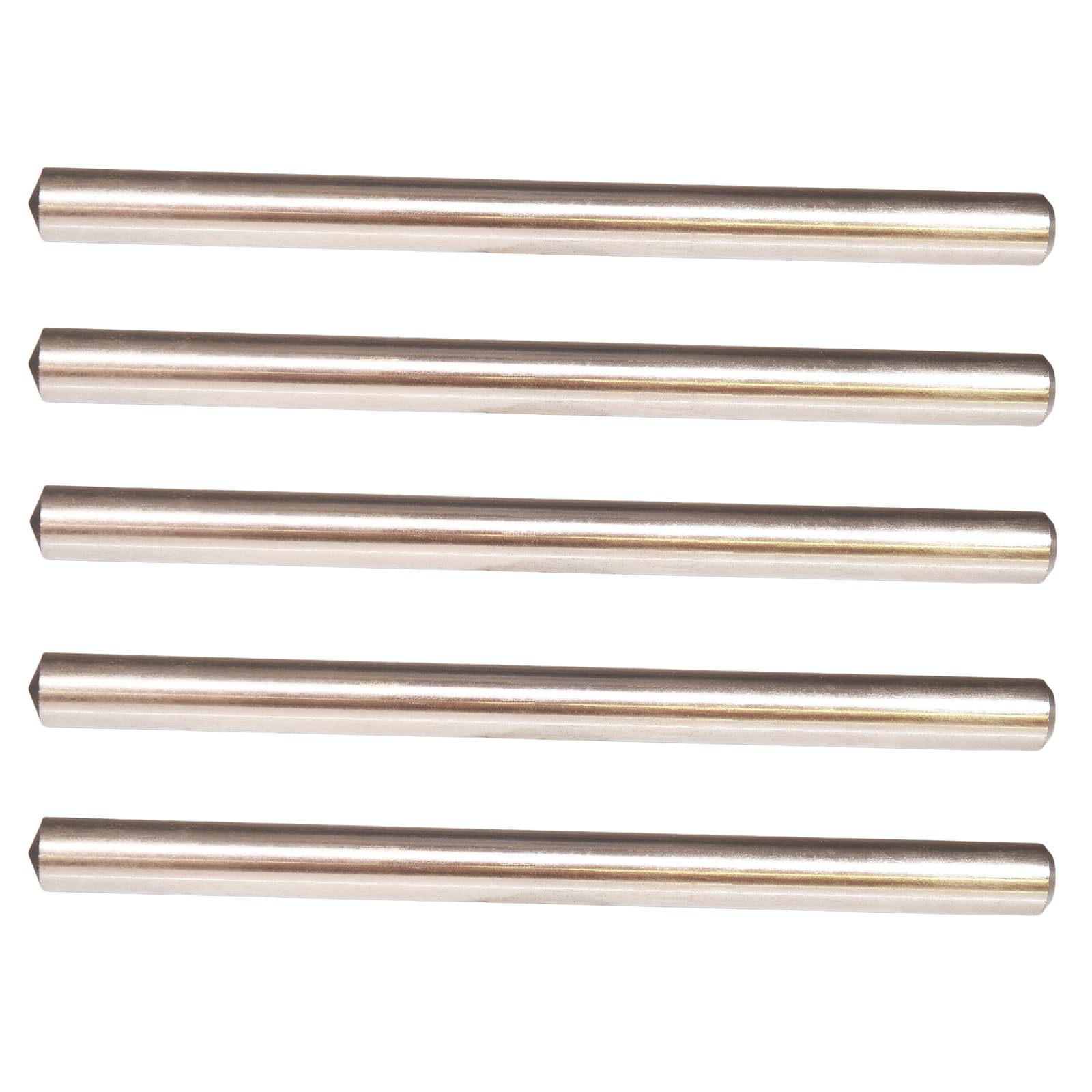 MAXTOOL 3/16"x4.5" Round Tool Bars HSS M2 5PCs Hardened for making variety Tools - Drills, Mills, Tool Bits, Punches, Reamers; TBF02D12L450P5