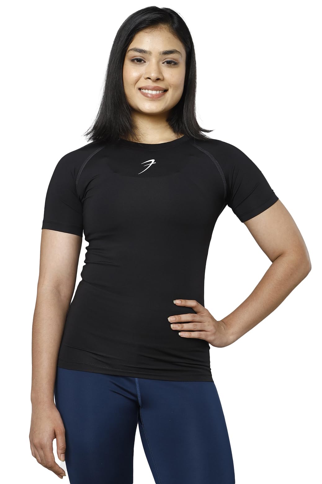 fuaark Women's Compression Top T-Shirt for Gym Sports Yoga Swimming Running Short Sleeve-picture-18