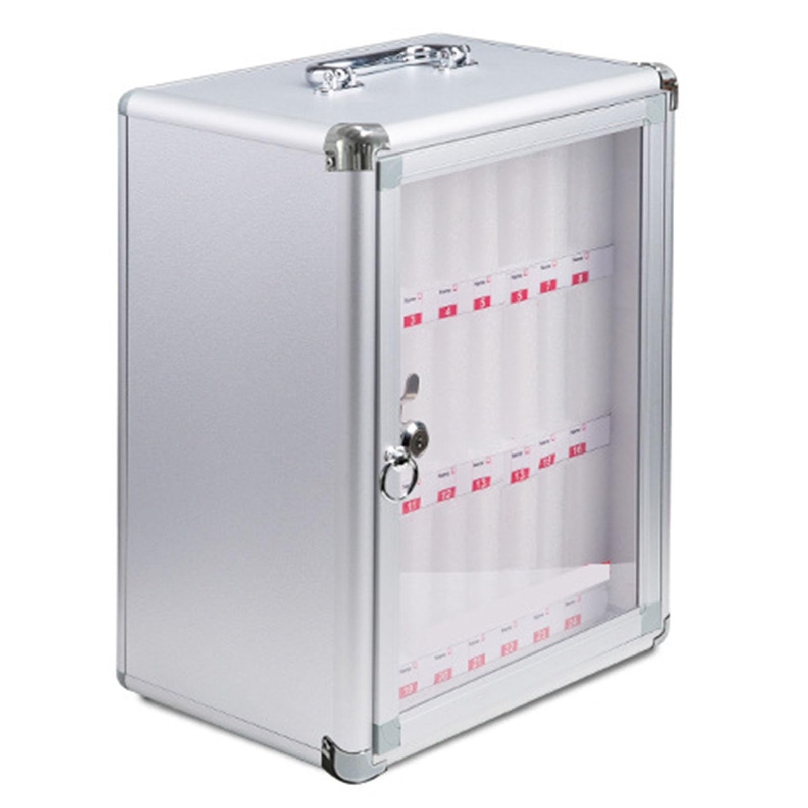 Gabinete De Almacenamiento para Teléfono Móvil De Pared con Capacidad para 8 A 60 Dispositivos, Ideal para Escuelas, Exámenes, Laboratorios Y Fábricas. Casillero De Alta,Silver-24 bits