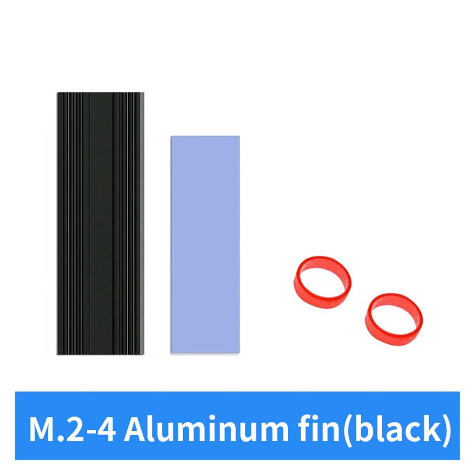 1 Pcs M2-4 SSD Kühler NVME 2280 Solid State Drive Kühlkörper Cooling Pad for Desktop-Computer M.2 NVME kühler(Color:Black)