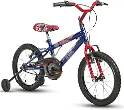 Bicicleta Infantil Masculina Aro 16 Aranha Menino Alumínio Husky com Rodinhas