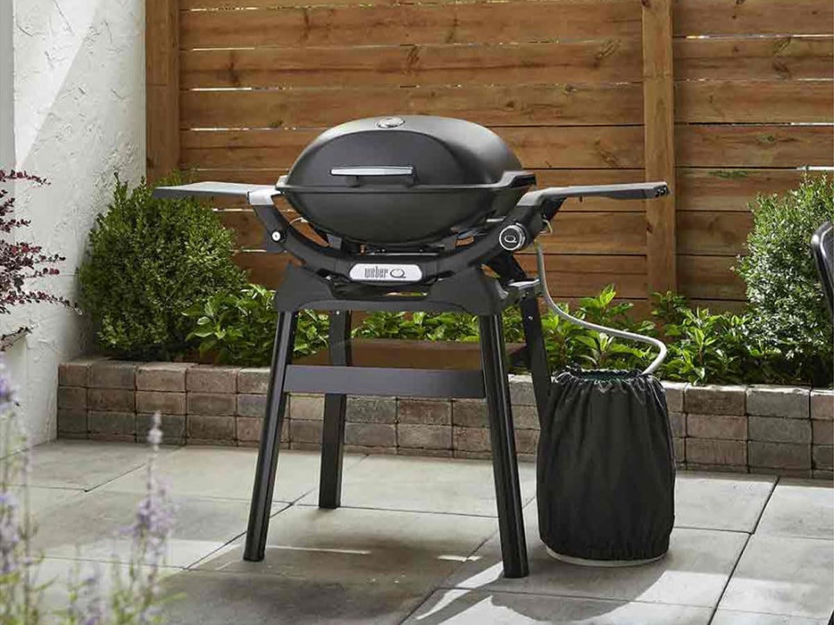 Barbacoa de gas Weber Q 2200 Negro, sobre pie, potencia 4110 W