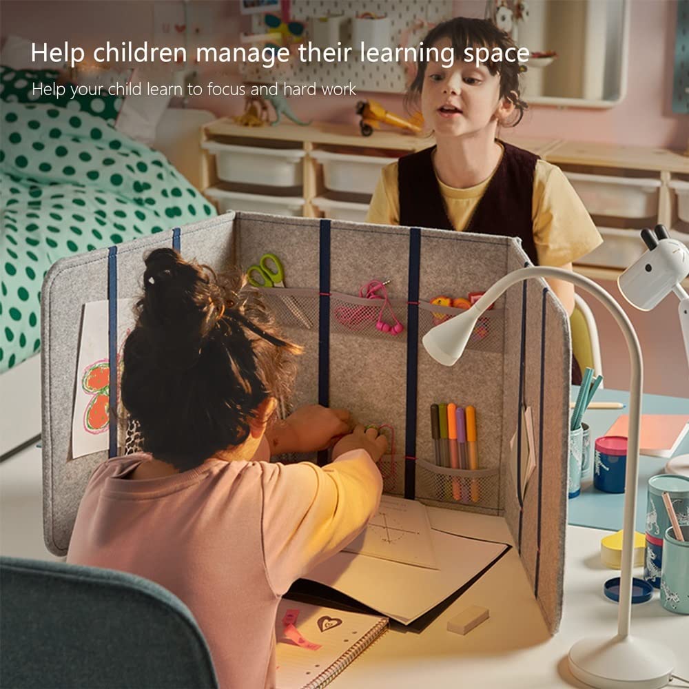 Séparateur de bureau acoustique, pliable - Barrière portable - Réduit le bruit et les distractions visuelles, Boucliers pour bureaux d'étudiants - Excellent pour les bureaux et les écoles
