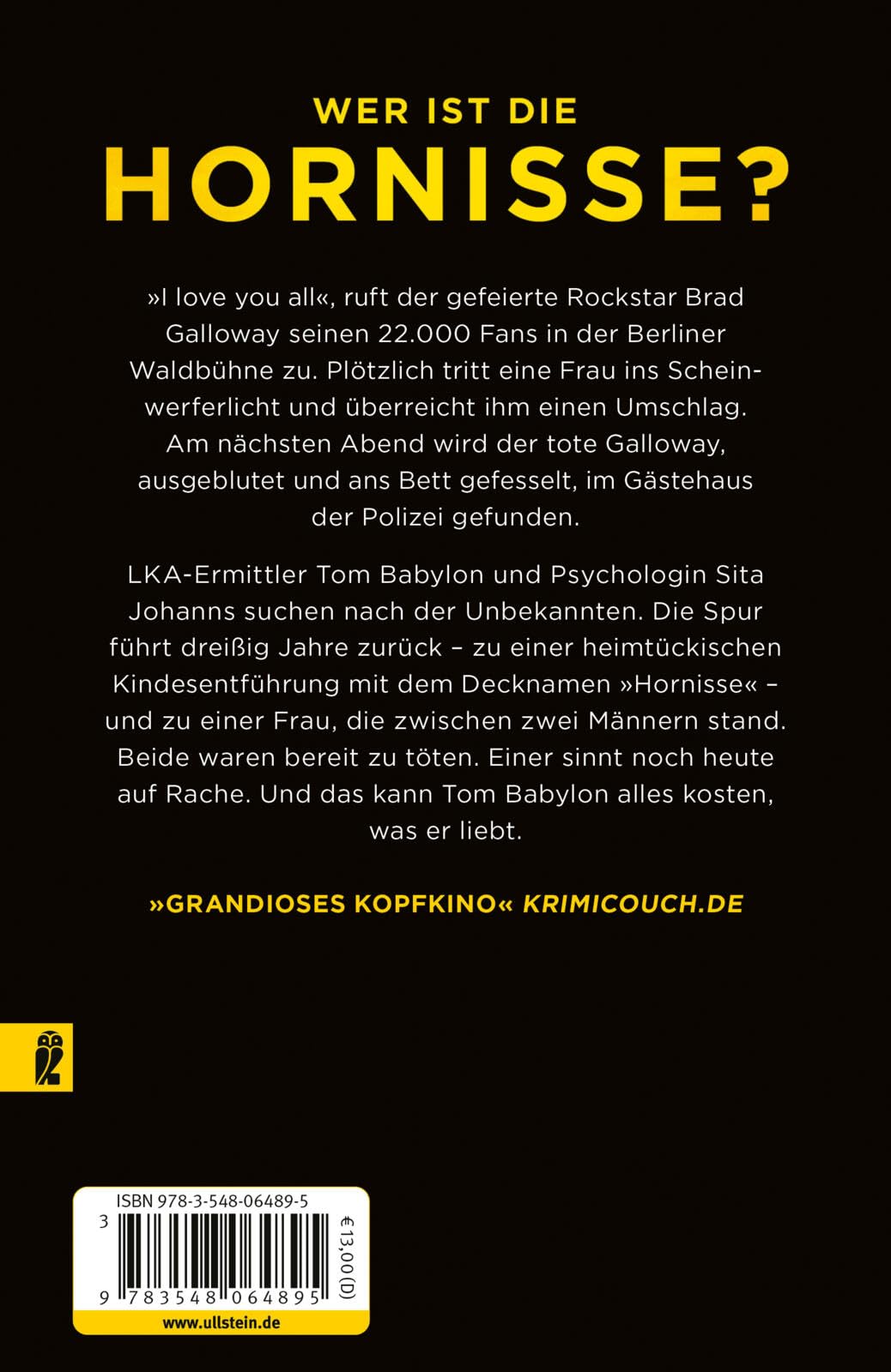 Die Hornisse: Thriller | Der dritte Band der Tom Babylon-Bestseller-Serie.: 3