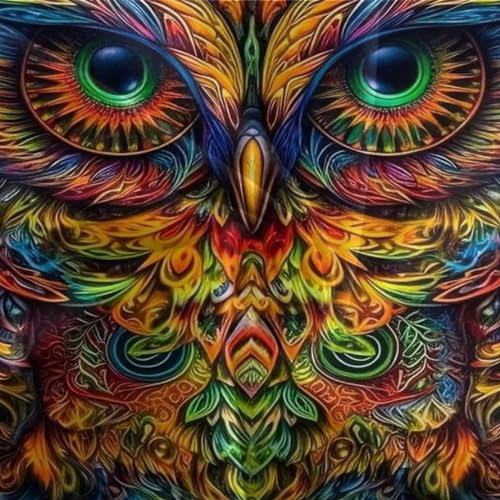 Housse de couette hibou 3D en microfibre 200x200 cm avec taies - 7