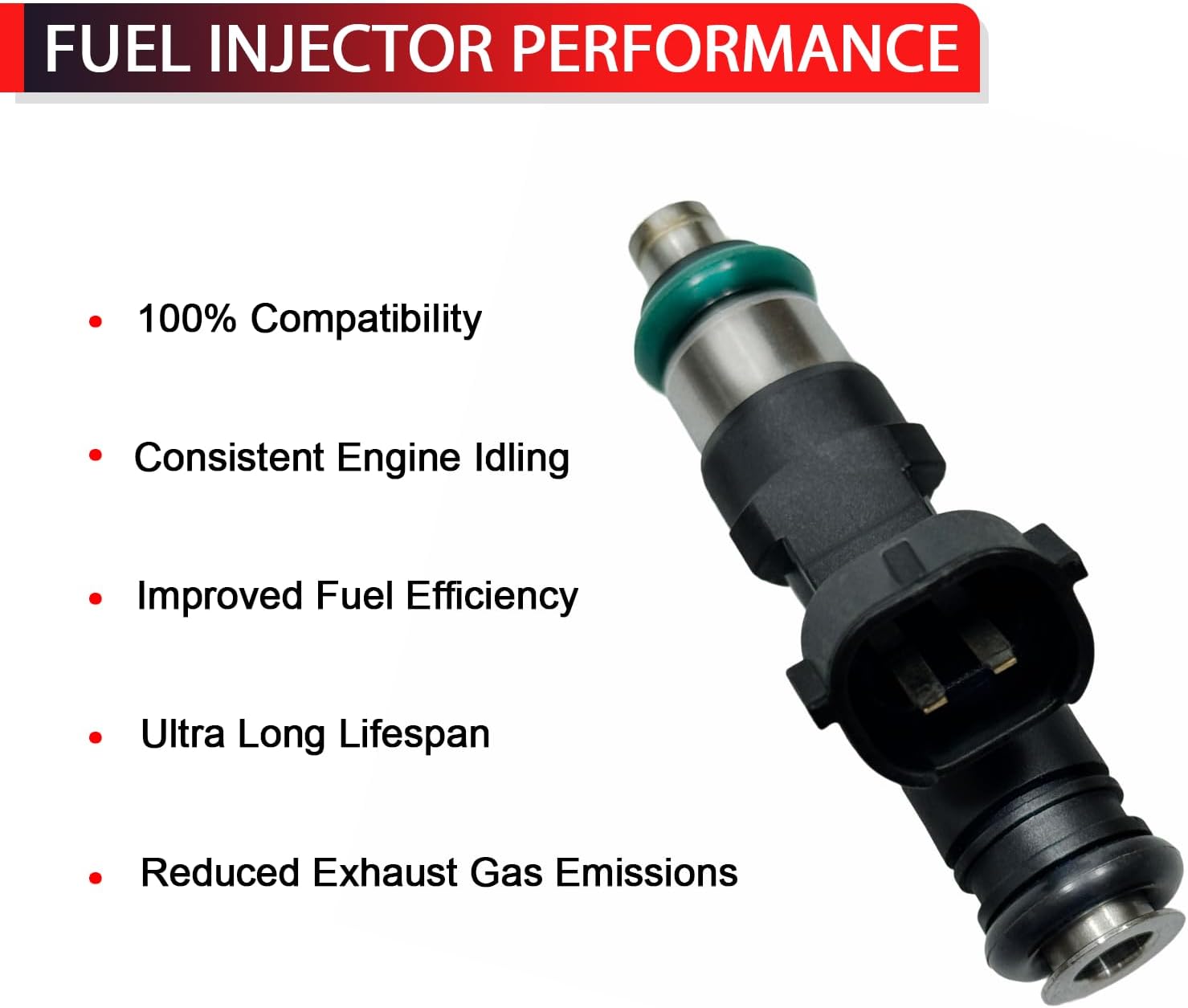 0280158007 Fuel Injectors Compatible with Nissan Titan Armada NV1500 NV2500 NV3500 Pathfinder Xterra Frontier, Infiniti QX56, Suzuki Equator, 4.0L 5.8L, Replace# FJ750 842-12298 (8 PCS)