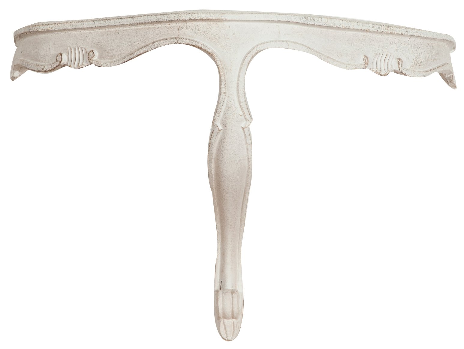 Étagère murale en bois Made in Italy finition blanche artisanale