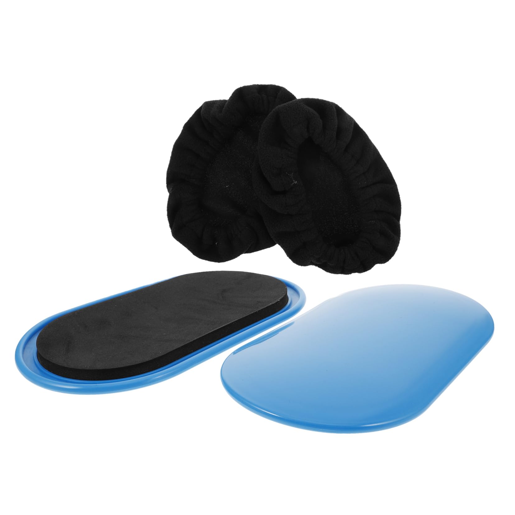 CLISPEED Set di 1 Piastra Scorrevole Ovale per Fitness in ABS ed Eva, Design Ergonomico Compatto e Portatile, Attrezzo Versatile per Esercizi Aerobici a Casa e Palestra