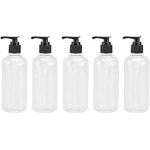 TOPBATHY 5PCS 300ml Shower Gel Press Pump Bottle Lotion Soap Pump Bottles Dispenser Refillable Empty Subpackaging Bottle for Liquid Soap Hand Sanitizer