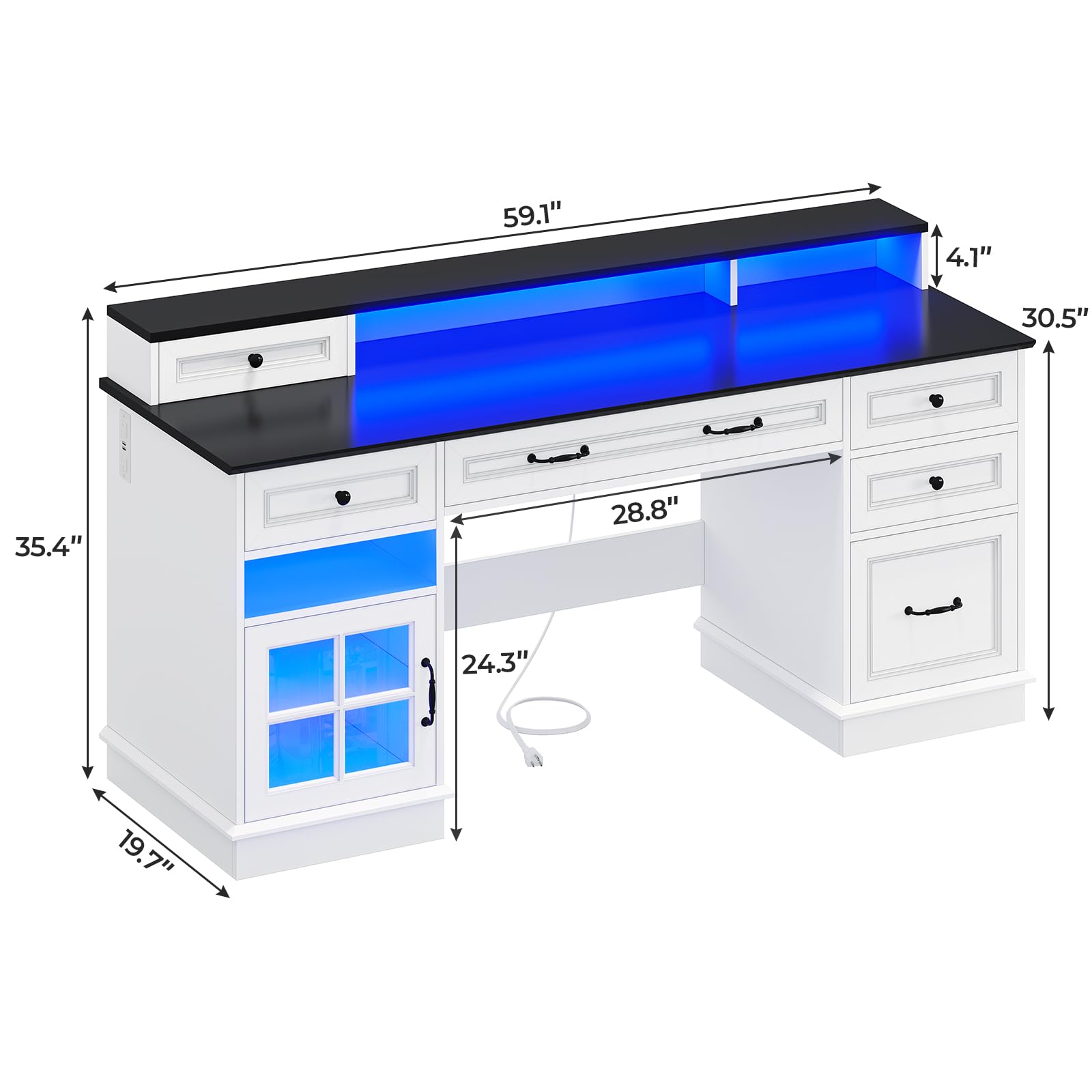 BTHFST Executive Desk with File Drawer Review - Dettaglio