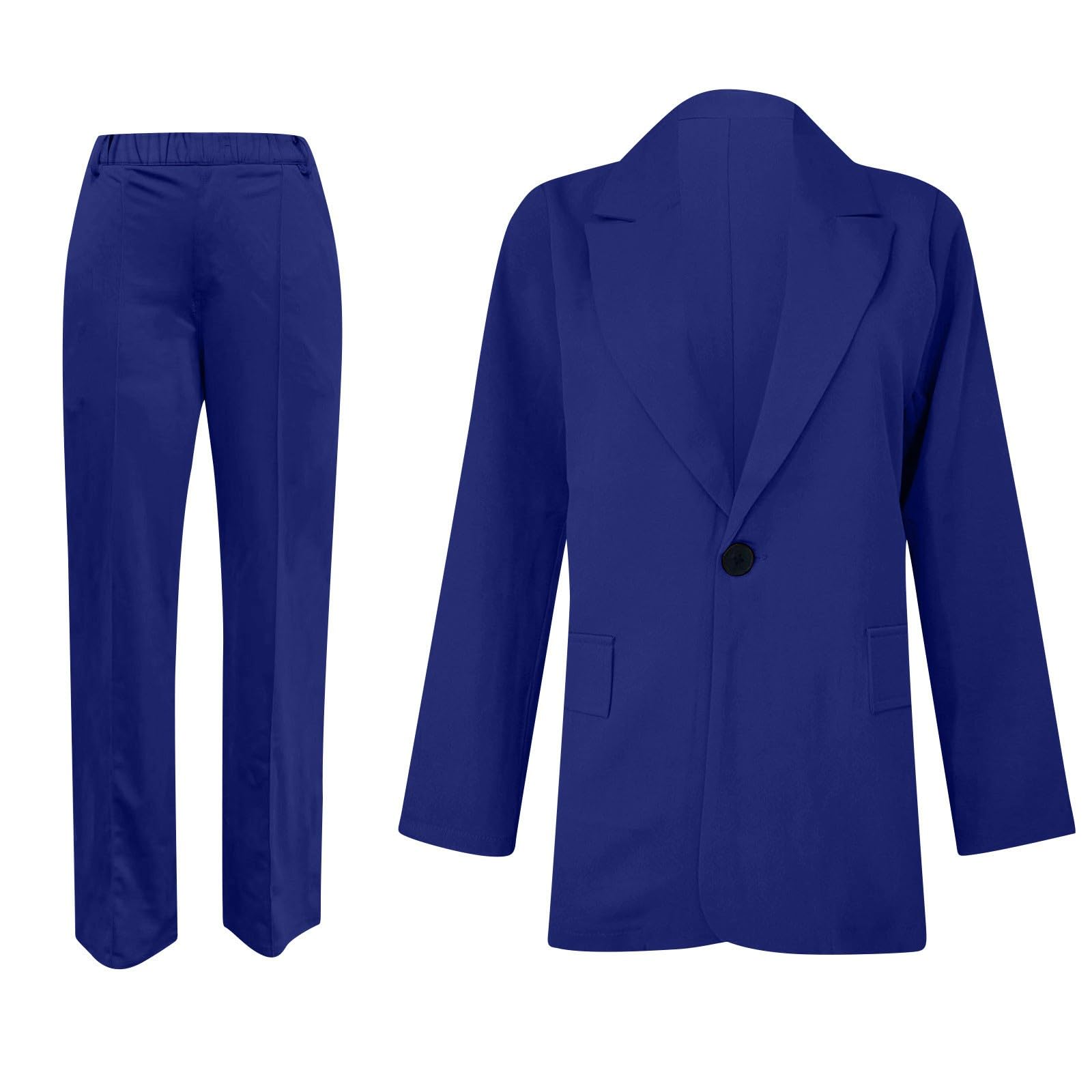 Set di 2 pezzi da donna in cotone con top e pantaloni, set di comfort e relax, pantaloni a vita alta, larghi, per sport, fitness, yoga, palestra, A64