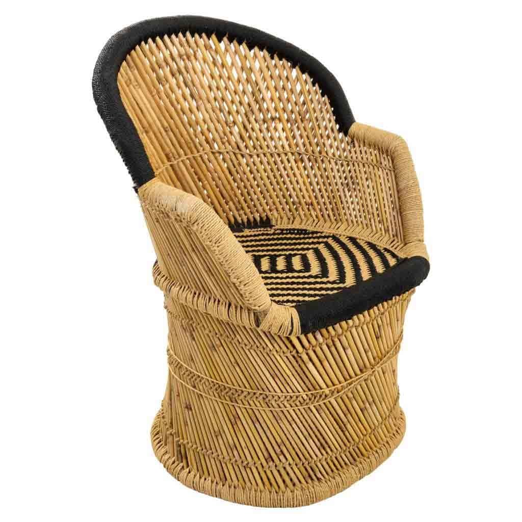 WANDERLUST DECO Sillón de bambú con Brazos marrón 63x46x89