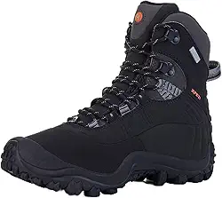 Botas femininas Thermator para caminhada, impermeável, leve, para trabalho, isolamento médio, alta tração