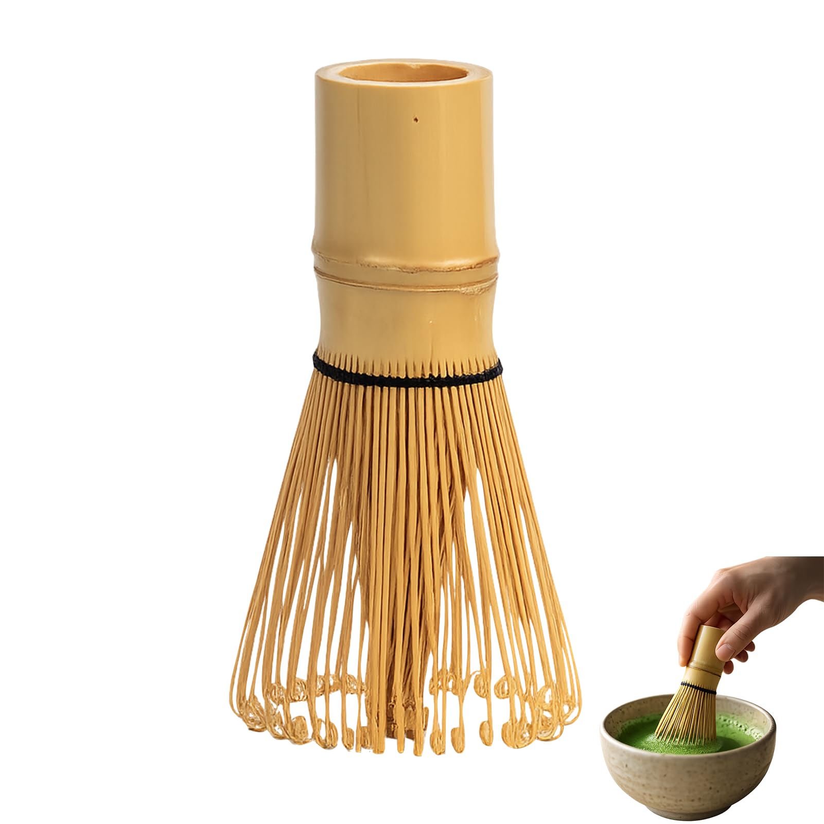 Balai à matcha en bambou naturel