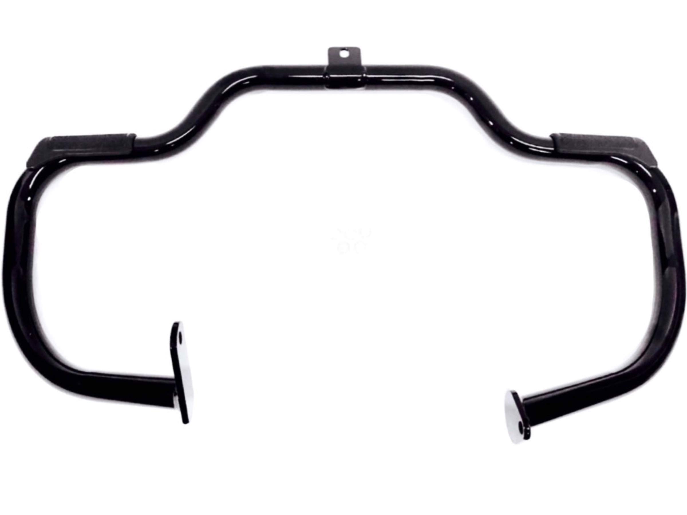 Gloss Black Engine Guard for Harley Softail (1986-1999) with Highway Bars